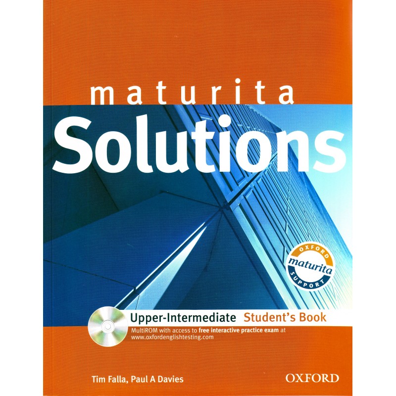 Uganda Judías verdes permanecer Maturita Solutions Upper-Intermediate Student's Book + MultiROM Czech  Edition