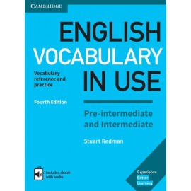 English Vocabulary in Use Pre-Intermediate and Intermediate Fourth Edition with Answers + eBook with Audio Access Code