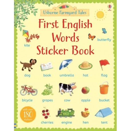 Usborne Farmyard Tales: First English Words Sticker Book