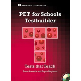  PET for Schools Testbuilder with Key + Audio CD Pack