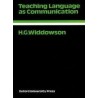OXFORD APPLIED LINGUISTICS: Teaching Language as Communication