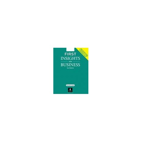 First Insights into Business Teacher's Resource Book First Insights into Business Teacher's Resource Book