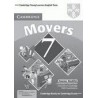 Cambridge Young Learners English Tests Movers 7 Answer Booklet