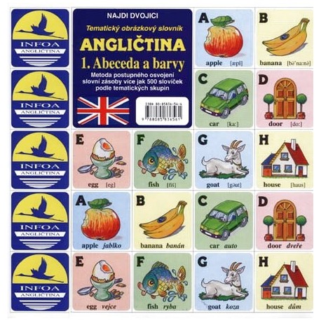 Angličtina-pexeso 1. Abeceda a barvy Angličtina-pexeso 1. Abeceda a barvy