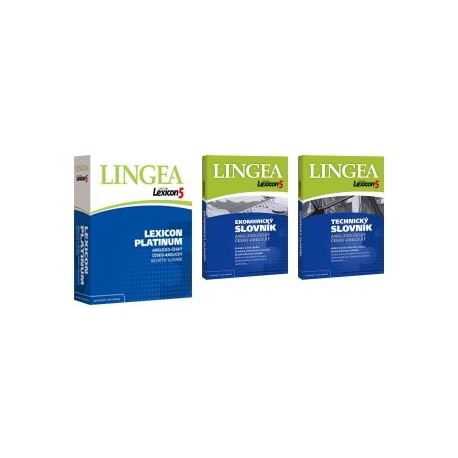 Lingea: Lexicon 5 Anglický Platinum + ekonomický + technický slovník (3 CD-ROMy) Lingea: Lexicon 5 Anglický Platinum + ekonomický + technický slovník (3 CD-ROMy)