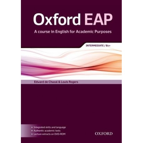 Oxford EAP English for Academic Purposes B1+ Intermediate Student's Book + DVD-ROM
