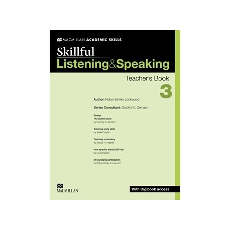 Skillful 3 Listening & Speaking Teacher's Book + Digibook access