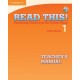 Read This! 1 Teacher's Manual + Audio CD