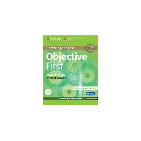 Objective First Fourth Edition (for 2015 Exam) Student's Book without answers + CD-ROM