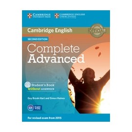 Complete Advanced Second Edition Student's Book without answers + CD-ROM