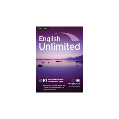 English Unlimited Pre-intermediate Coursebook with e-Portfolio + Online Workbook Pack