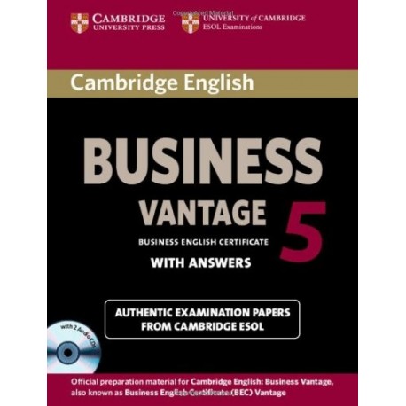 Cambridge English Business 5 Vantage Student's Book with Answers + CD