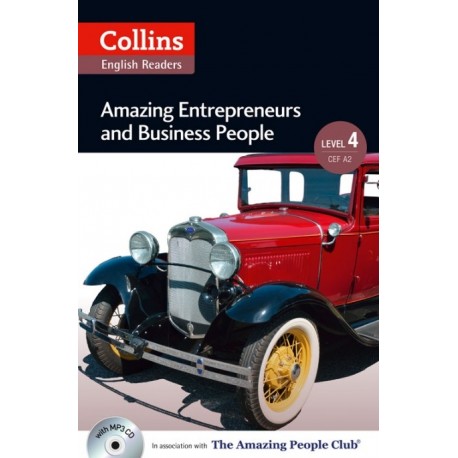 Collins English Readers: Amazing Entrepreneurs & Business People (B2) + MP3 Audio CD
