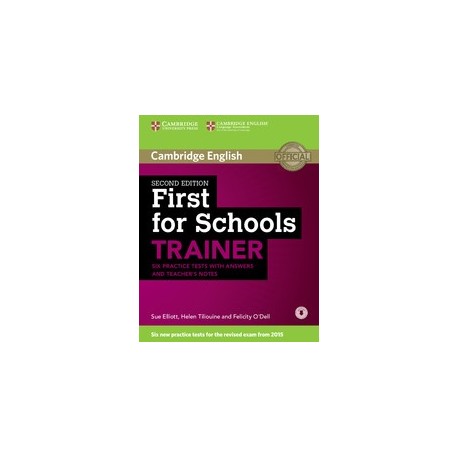 First for Schools Trainer Second Edition + Teachers Notes + Audio download First for Schools Trainer Second Edition + Teachers Notes + Audio download