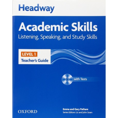 Headway Academic Skills Listening, Speaking, and Study Skills 1 Teacher's Guide + Tests CD-ROM 
