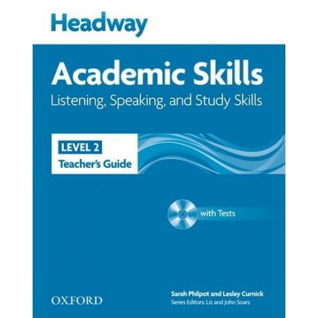 Headway Academic Skills Listening, Speaking, and Study Skills 2 Teacher's Guide + Tests CD-ROM 