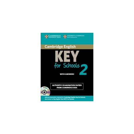 Cambridge English Key for Schools 2 Self-study Pack (Student's Book with answers + Audio CD)