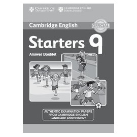 Cambridge English Young Learners 9 Starters Answer Booklet