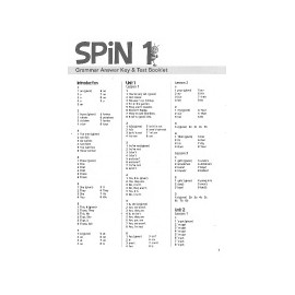 Spin 1 3. Spin students book. Test booklet Key 3 c 1 по 100 вопрос черно белый. Spin 1.