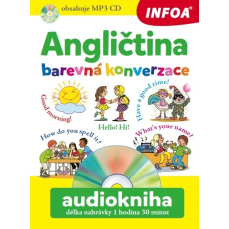 Angličtina - Barevná konverzace + Audiokniha (MP3 Audio CD)