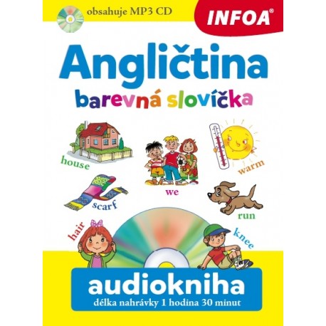 Angličtina - Barevná slovíčka + Audiokniha (MP3 Audio CD)