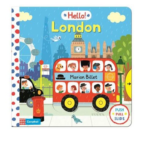 Hello London pull-and-slide board book