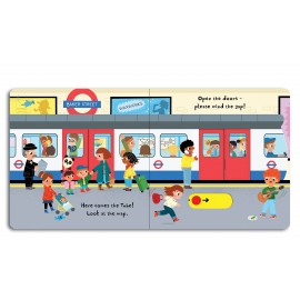 Hello London pull-and-slide board book