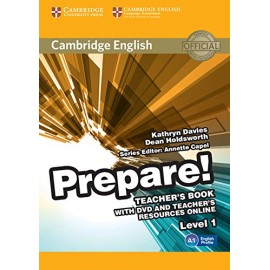 Prepare! 1 Teacher's Book + DVD + Teacher's Resources Online