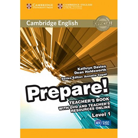 Prepare! 1 Teacher's Book + DVD + Teacher's Resources Online