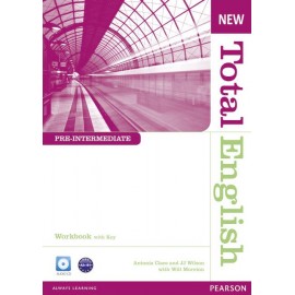 New Total English Pre-Intermediate Workbook with Key + Audio CD