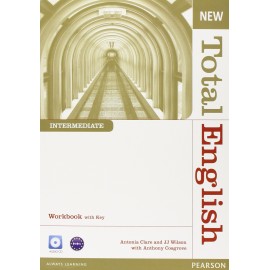 New Total English Intermediate Workbook with Key + Audio CD
