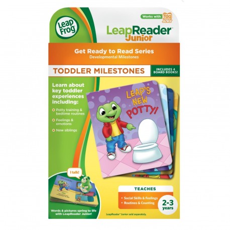 LeapFrog Get Ready to Read Series Toddler Milestones Tag Junior Board Book Set 