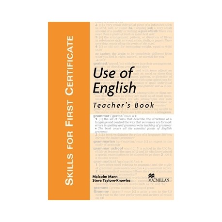 Skills for First Certificate Use of English Teacher's Book