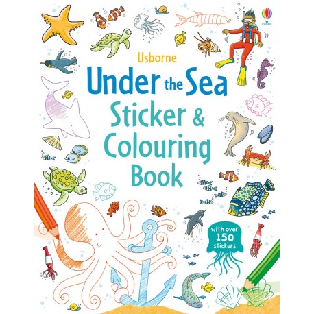 Under the Sea Sticker and Colouring Book