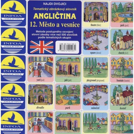 Angličtina-pexeso 12. Město a vesnice Angličtina-pexeso 12. Město a vesnice