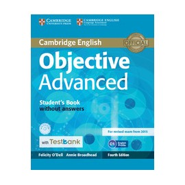 Objective Advanced Fourth Edition Student's Book without Answers with CD-ROM with Testbank