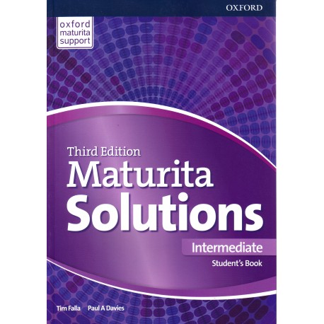 Maturita Solutions Third Edition Intermediate Student's Book Czech Edition