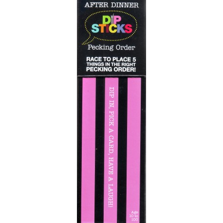 Talking Tables: After Dinner Dipsticks - Pecking Order Talking Tables: After Dinner Dipsticks - Pecking Order