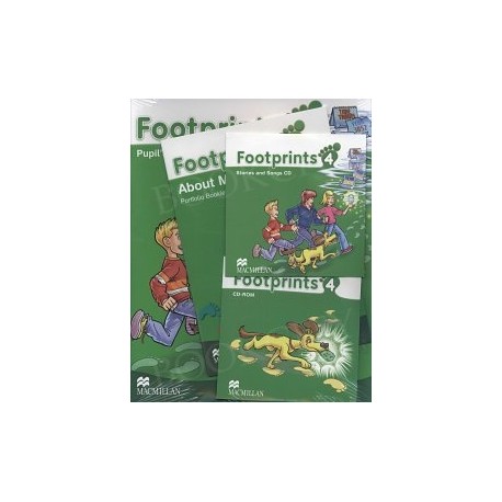 Footprints 4 Pupil's Book Pack (Pupil's Book, CD-ROM, Songs & Stories Audio CD & Portfolio Booklet)