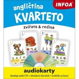 Angličtina - Audiokarty - Kvarteto + CD