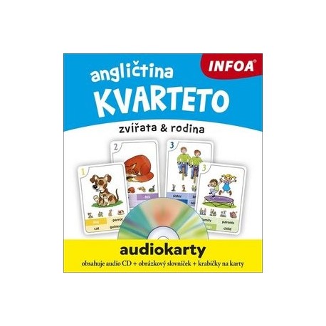 Angličtina - Audiokarty - Kvarteto + CD