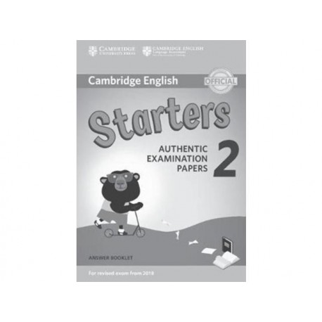 Cambridge English Young Learners 2 for Revised Exam from 2018 Starters Answer Booklet