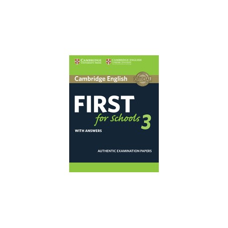 Cambridge English First for Schools 3 Student's Book with Answers + Audio Cambridge English First for Schools 3 Student's Book with Answers + Audio
