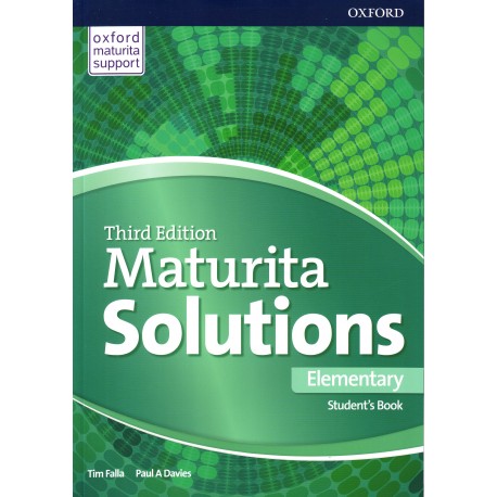 Maturita Solutions Third Edition Elementary Student's Book Czech Edition