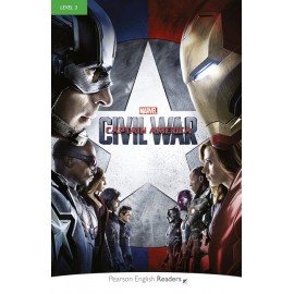 Pearson English Readers: Marvel's Captain America: Civil War Book + MP3 Audio CD