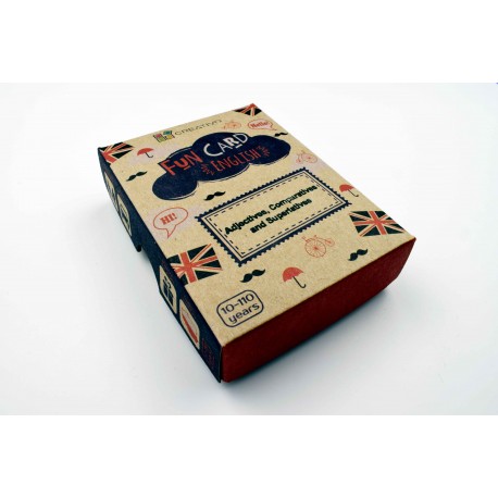 Creativo - Fun card English Adjectives, Comparatives and Superlatives