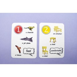 Creativo - Fun card English Adjectives, Comparatives and Superlatives