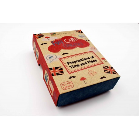 Creativo - Fun card English Prepositions of Time and Place