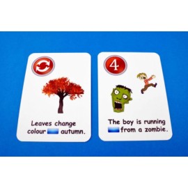 Creativo - Fun card English Prepositions of Time and Place