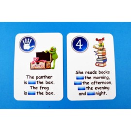 Creativo - Fun card English Prepositions of Time and Place